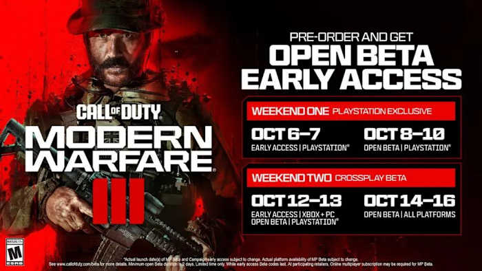 MW3 Beta Dates